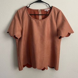 Scalloped Edge Blouse